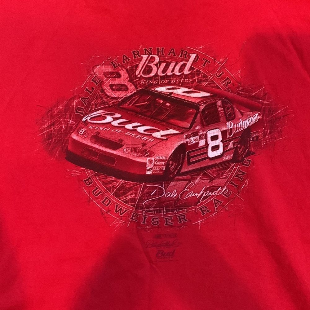 Y2K NASCAR Dale Earnhardt Jr Budweiser‎ Racing T-Shirt - Picture 5 of 5